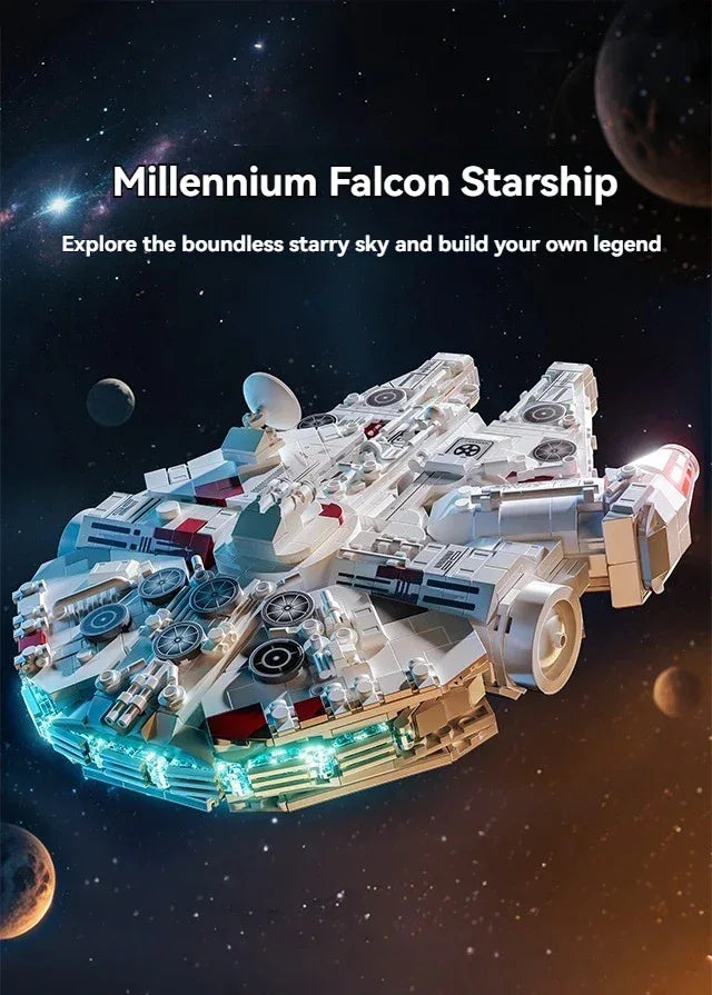 TOYLINX Millennium Falcon Building Blocks Kit! - ShopHub
