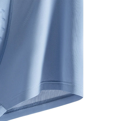 MiiOW Men's Ice Silk Underwear - 4Pcs Antibacterial Breathable Boxer Briefs
