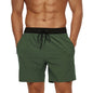 Men's ShopHub NZ summer boardshorts with breathable mesh lining, adjustable waist, zipper pockets, quick-dry fabric, in vibrant colors.