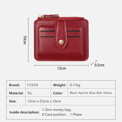 FOXER PU Leather Short Wallet