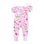 Kids Tales Little Bloom Cotton-Blend Double-Zip Romper