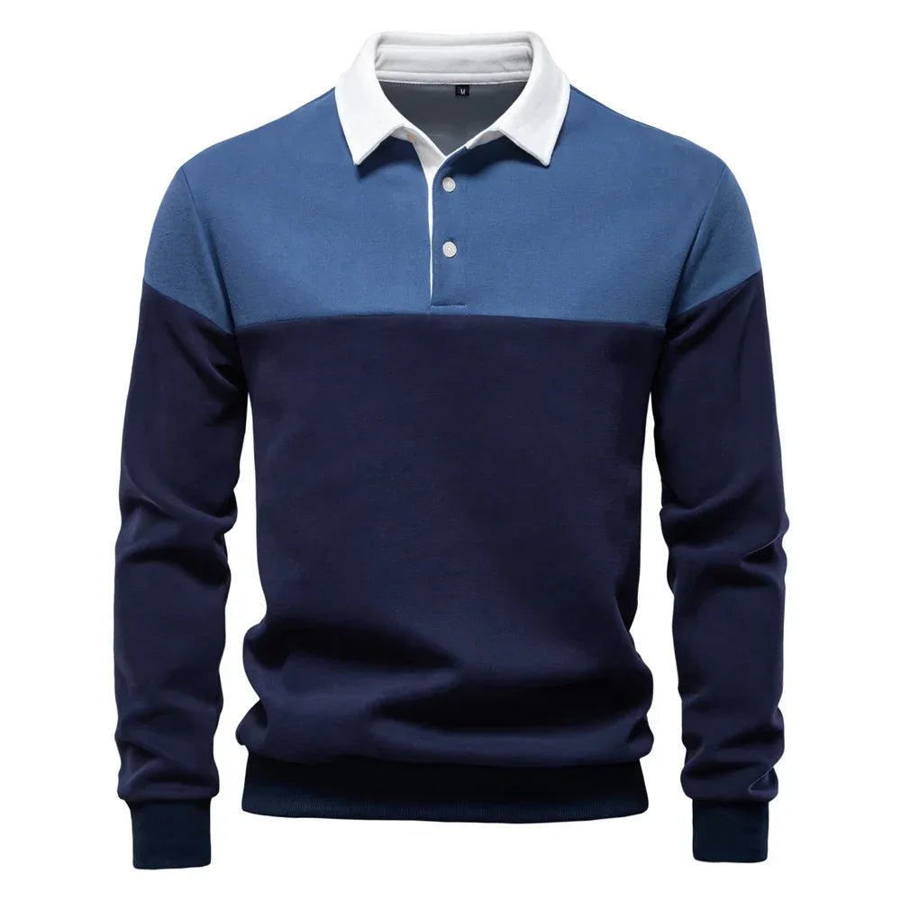 AIOPESON Men's Premium Cotton Block Sweatshirts - ShopHub