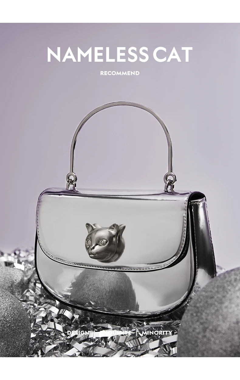 BAFELLI 2026 NEW WOMEN'S HANDBAG CAT EVENING PURSE LUXURY BRAND DESIGNER STYLE FASHION CASUAL CROSSBODAY LEATHER STYLISH
