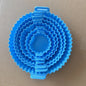 6PC Air Fryer Mats - 450°F Silicone Non-Stick Dual Texture