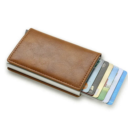 DIENQI RFID Carbon Fiber Card Holder Wallet