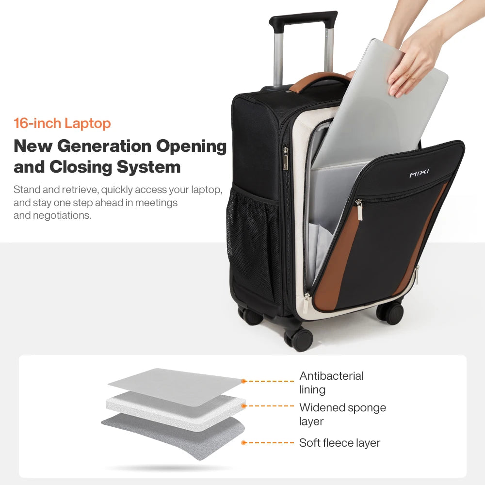 Mixi Compact 20-inch Carry-on Suitcase