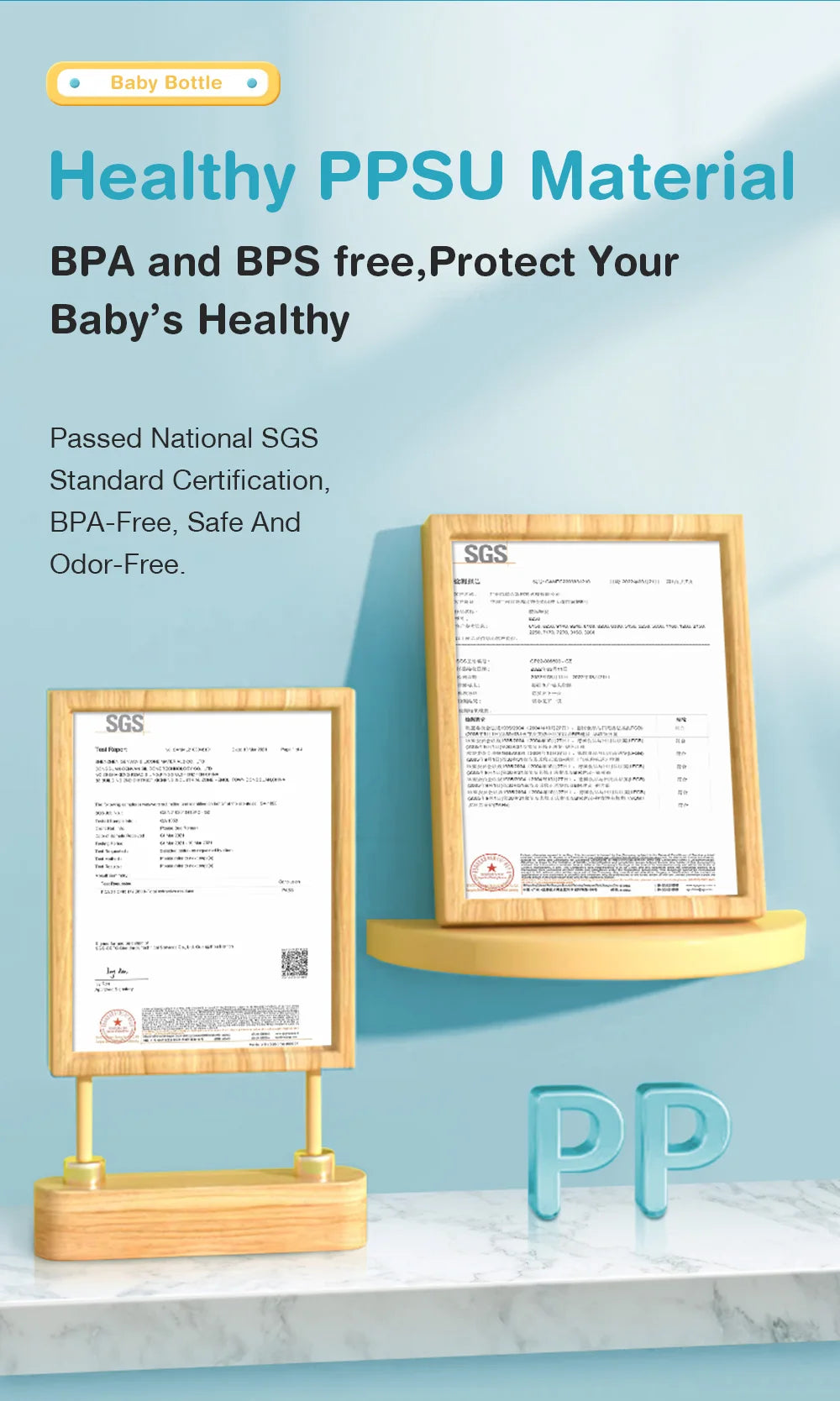 Dr.Isla Baby Bottle 160/240/300ml — Safe, Durable Feeding for Newborns to Toddlers