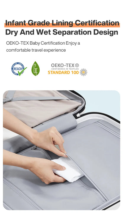 Mixi Expandable Carry-On Suitcase 20" - 24"