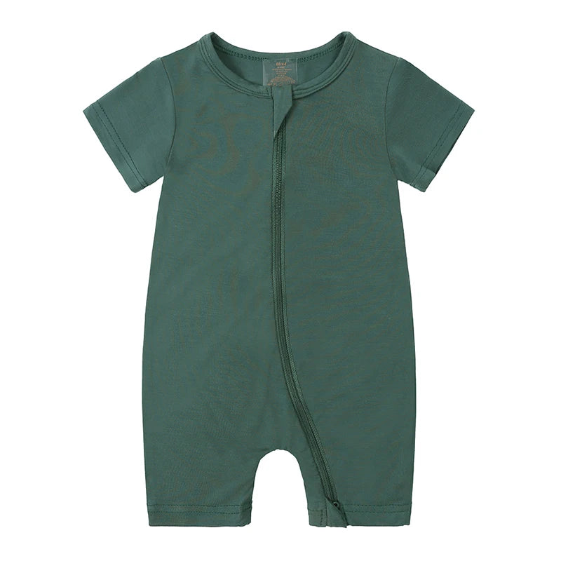 Kids Tales Little Breeze Bamboo-Blend Zip Baby Romper