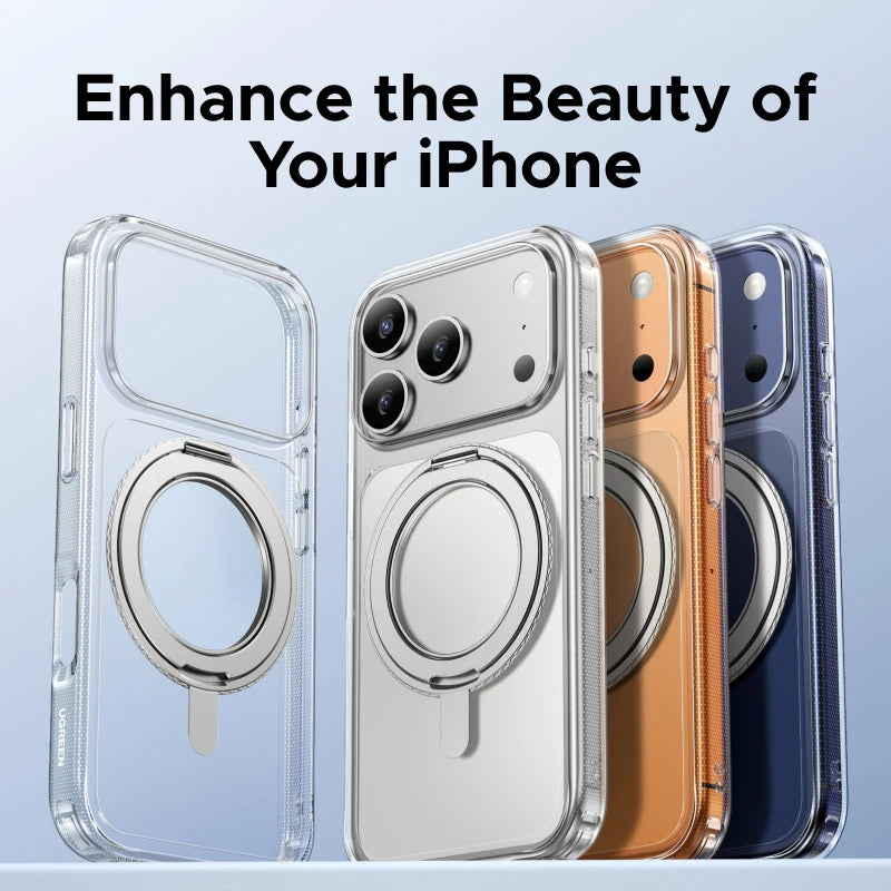 UGREEN for iPhone 17 Pro Max 360° Magnetic Stand Case Cover for iPhone 17pro for Magsafe Rotatable Magnet Kickstand Case