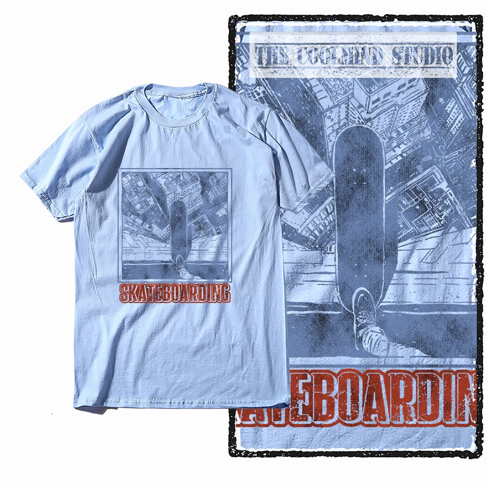 COOLMIND Unisex Skate Graphic Cotton T-Shirt | Streetwear Selection