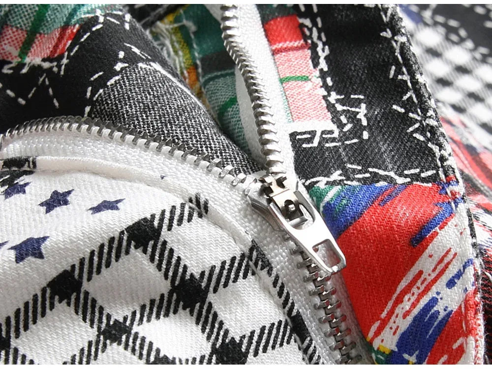 Men's Digital Print Jeans - ShopHub