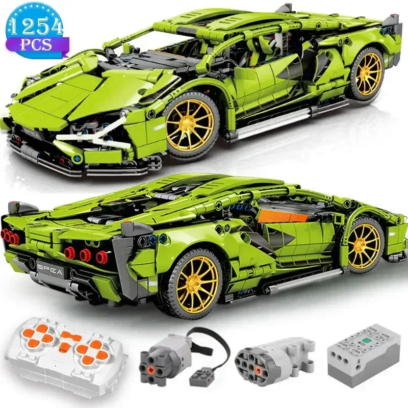 TOYLINX 1280Pcs Technical Building Blocks Racing Car Model - ShopHub