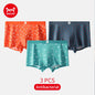 MiiOW Men's Underwear Set 3Pcs Antibacterial Funny Printed Boxers Briefs