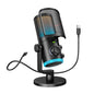 FIFINE USB Gaming Microphone: Premium Quality with Noise Cancellation & RGB Lighting