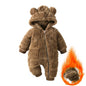 Kids Tales Sweetheart Flannel Hooded Baby Romper