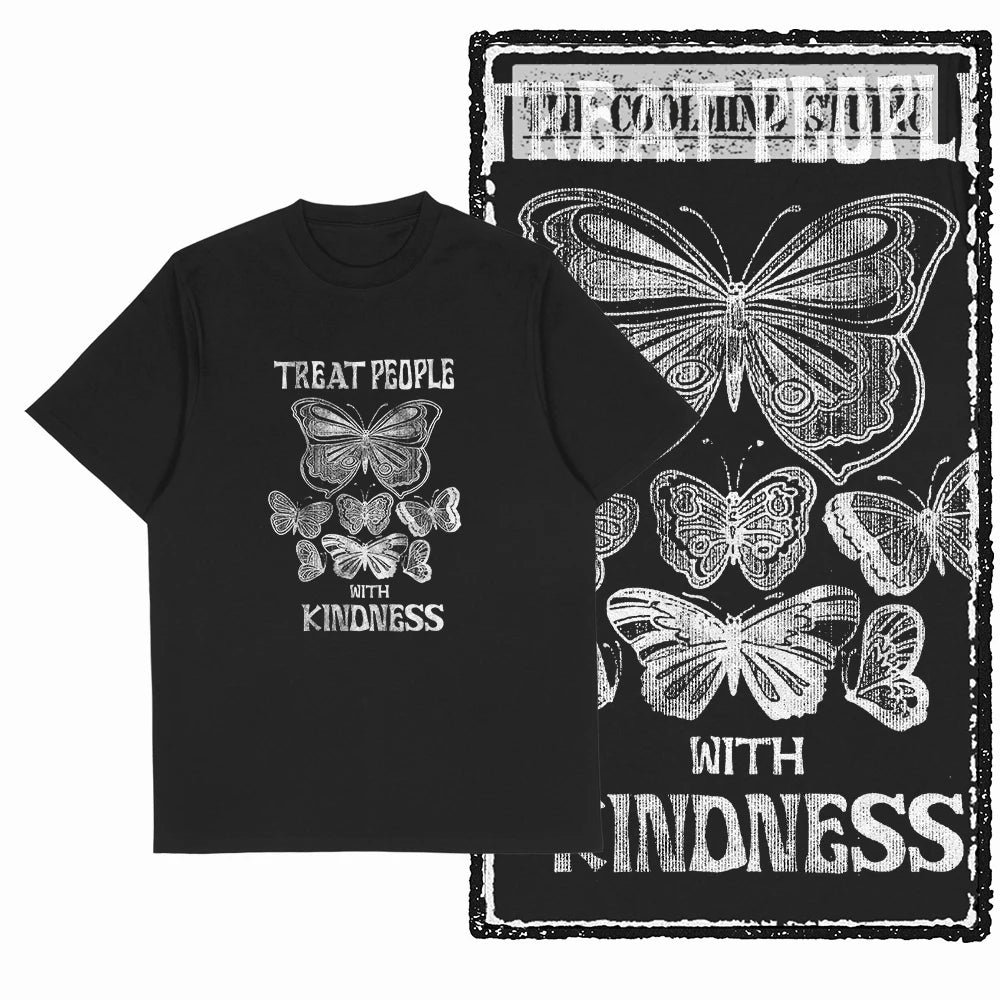 COOLMIND X0122 Free as a Butterfly Cotton Tee