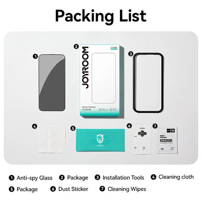 Joyroom Anti-Spy Glass Privacy Screen Protectors For iPhone 18 & 17