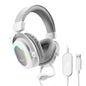 Fifine RGB Gaming Headset - Dynamic Over-Ear Headphones with 7.1 Surround Sound & Mic