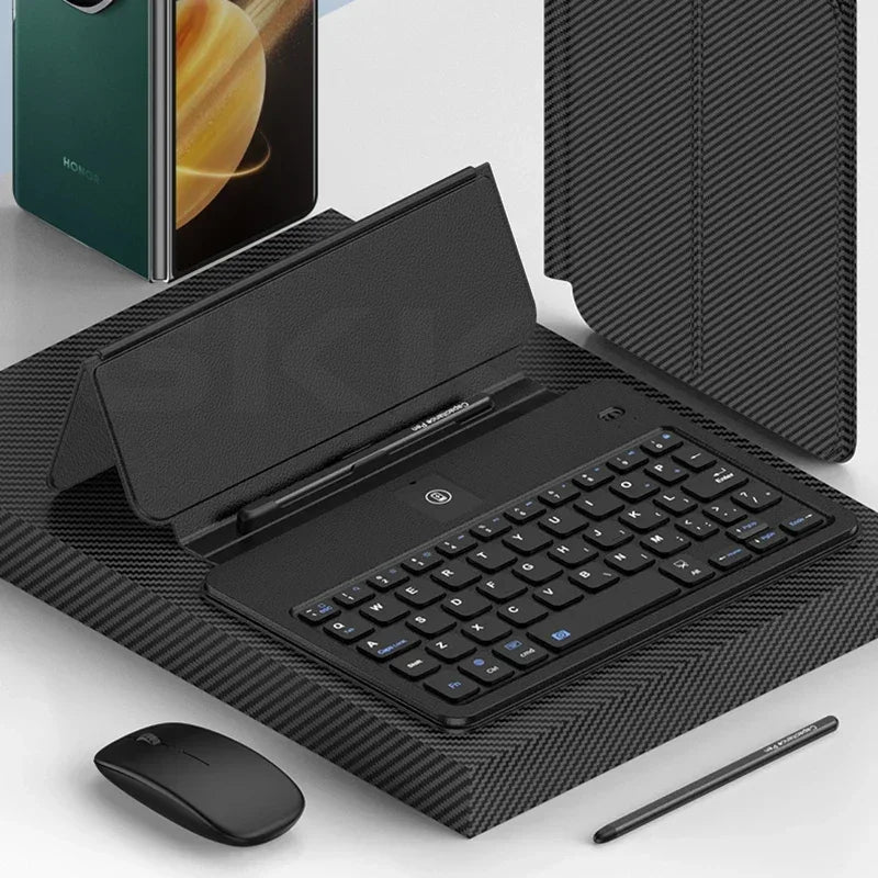 Fraternize Leather Fold Stand Keyboard Case - ShopHub