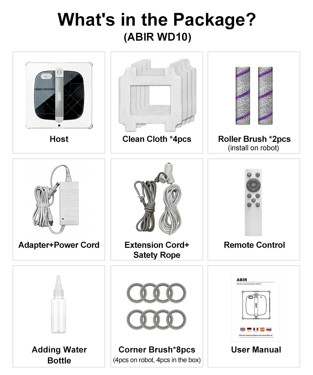 The ABIR WD10 Robot Window Cleaner