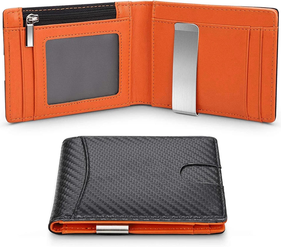 DIENQI Carbon Fiber RFID Slim Wallet