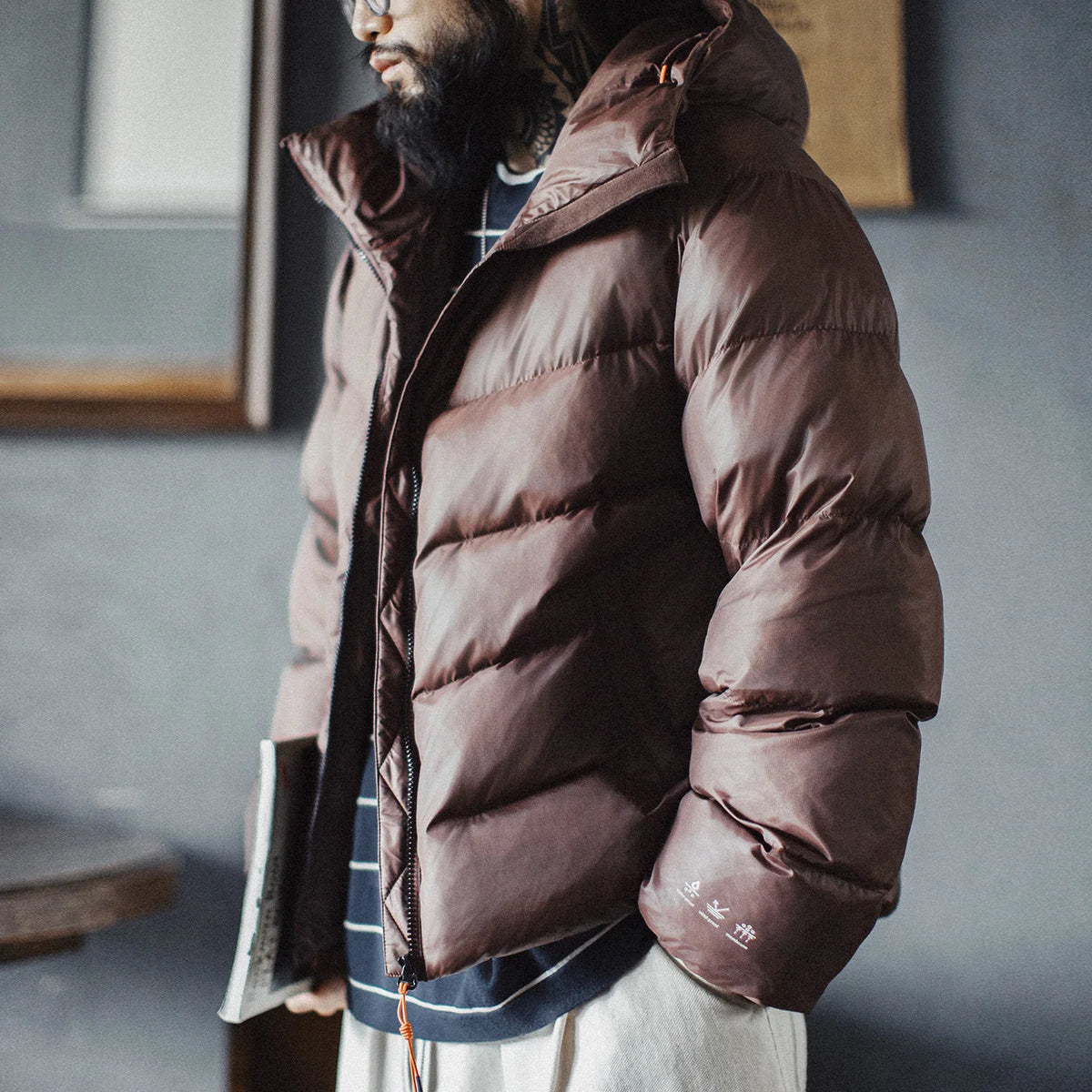 MADEN Quilted Puffer Jacket | Coffee or Khaki