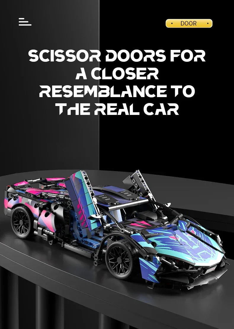 TOYLINX 1:14 Technical Building Blocks Racing Car Model - ShopHub