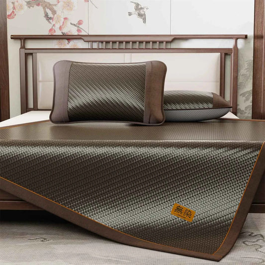 High-end Environmental Friendly PE Ice Rattan Cooling Mat for Bed Summer Super Cool Mattress Cover Breathable Sleeping Cold Pad