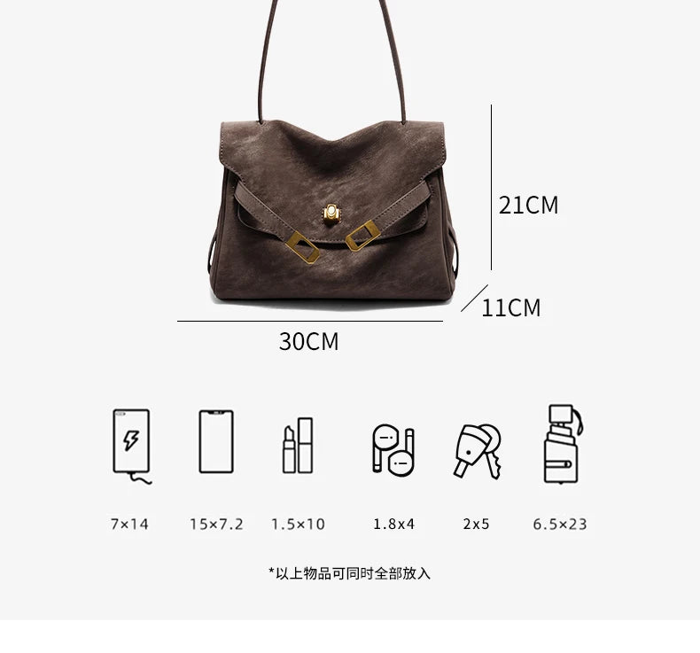 FOXER Women's Leather Shoulder Tote Bag