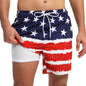 Men's summer boardshorts by ShopHub NZ featuring polyester fabric, long lining, side zipper pocket, suitable for gym or swimming.