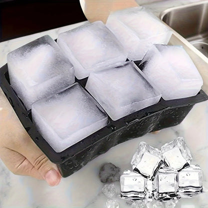 6-Cell Large Silicone Ice Cube Tray