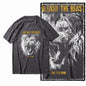 COOLMIND MAV Lion Graphic Cotton Tee