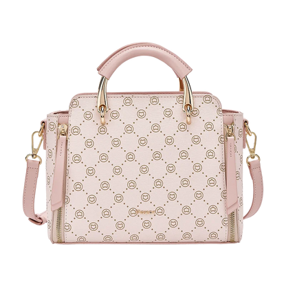 FOXER Vintage Leather Women Handbag Classic Top‑Handle Tote Bag PVC Leather Large Capacity Shoulder Bag Ladies Crossbody Purse