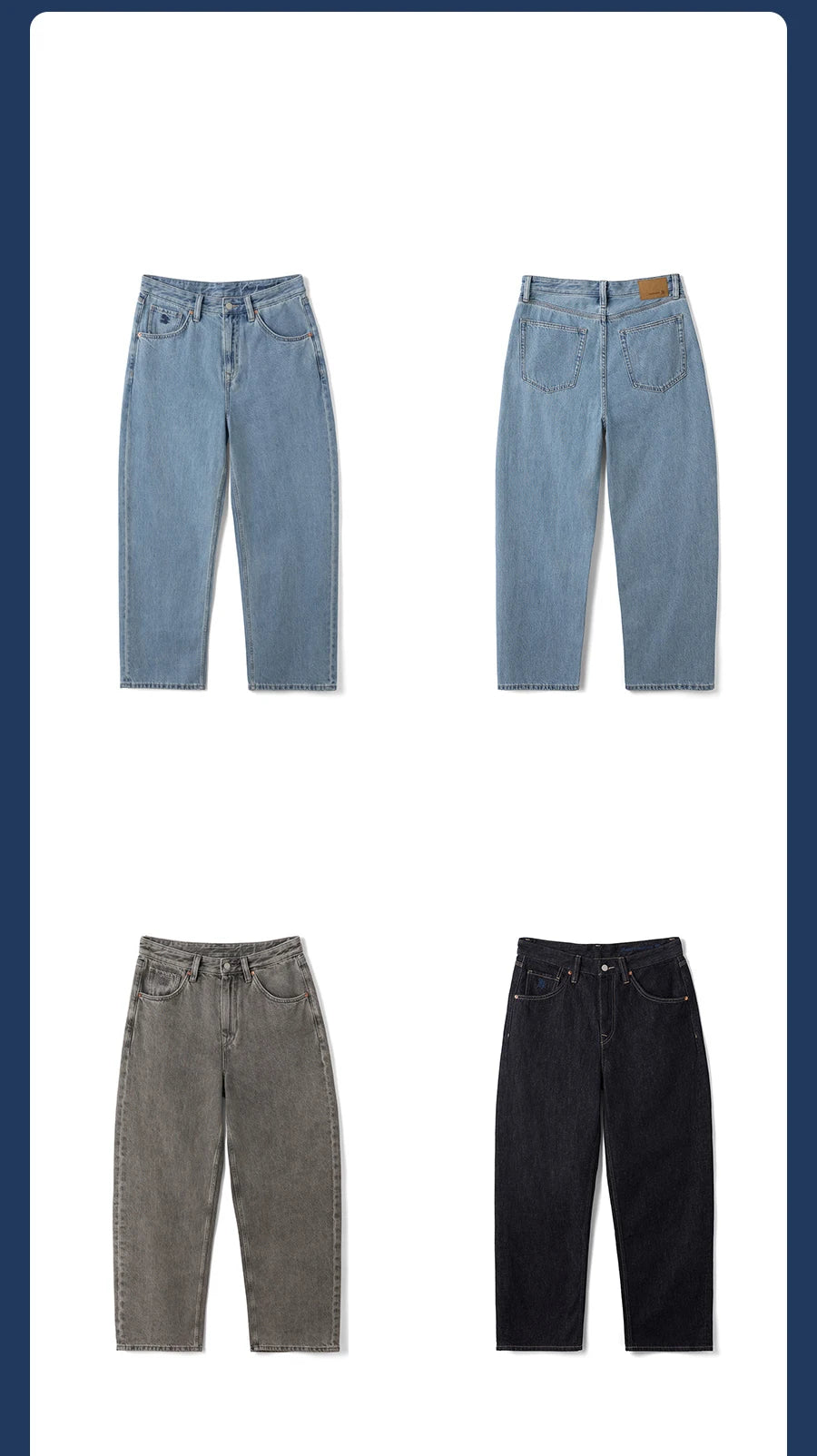 SIMWOOD High Standard 2026 Spring Summer New Baggy Style 12oz  Natural Hemp Cotton Blend  Fabric Jeans Men Vintage Denim Pants