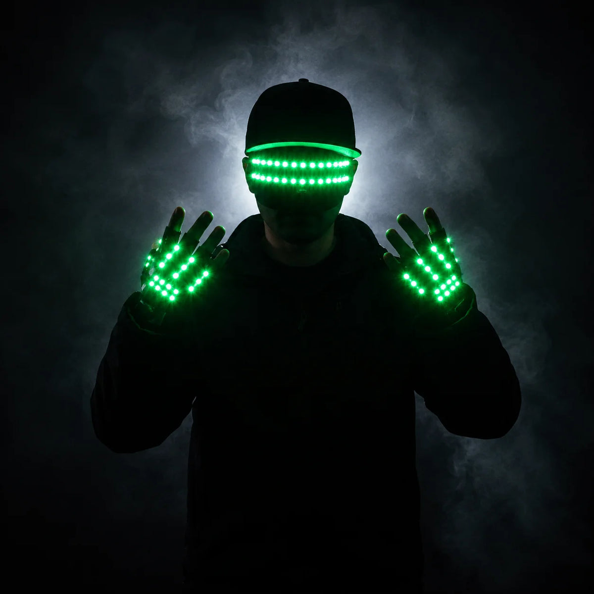 JAEOOGY 185 Flashing LED Glasses & Gloves | Six Colours