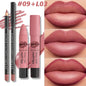 2pcs/Set Professional Lip Liner & Lipstick Kit
