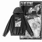COOLMIND Lion Graphic Pullover | Acid-Washed Black