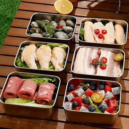 5pc Stainless Steel Food Storage Containers Set