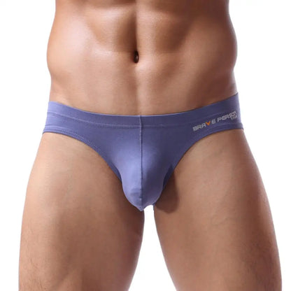 BRAVE PERSON Sexy Men's Briefs Cotton Underwear U Convex Pouch Low Waist