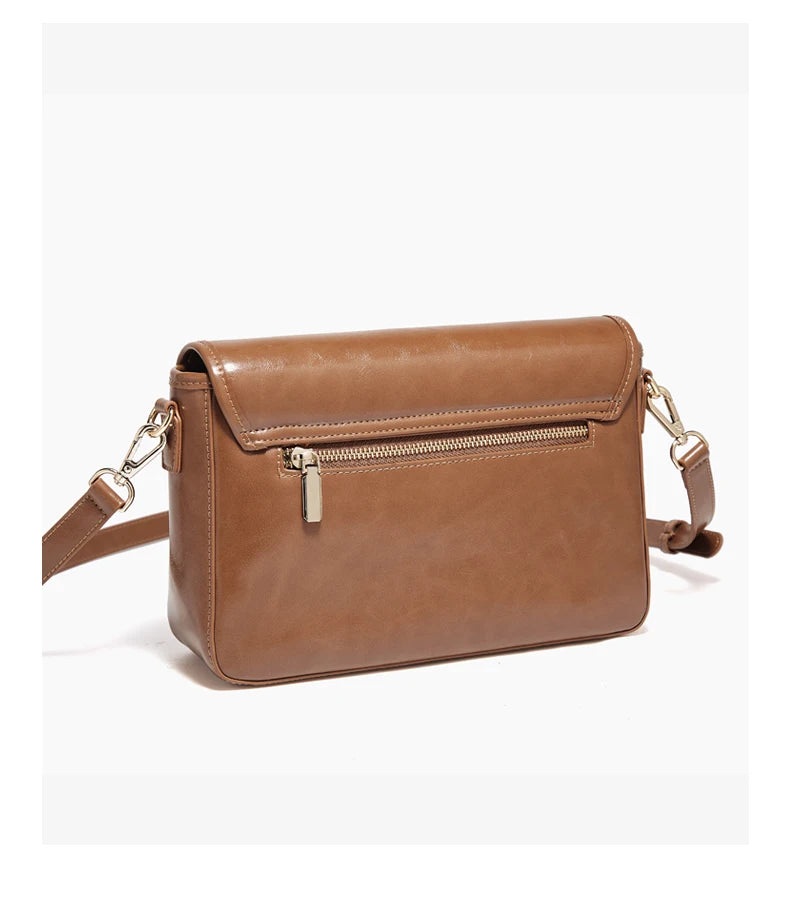 FOXER Split Cowhide Leather Crossbody Bag