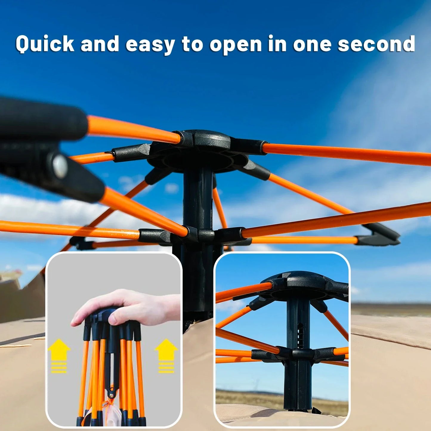 Automatic Quick-Open Camping Tent (2 sizes available) Habicare