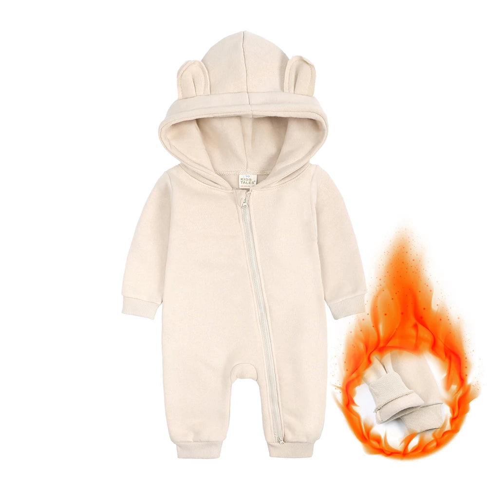 Kids Tales Little Bear Cotton-Blend Zip Baby Romper
