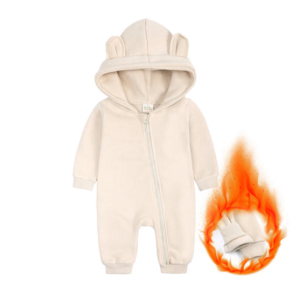 Kids Tales Little Bear Cotton-Blend Zip Baby Romper