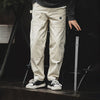 Maden Workwear American Retro Distressed Loose Off White Jeans
