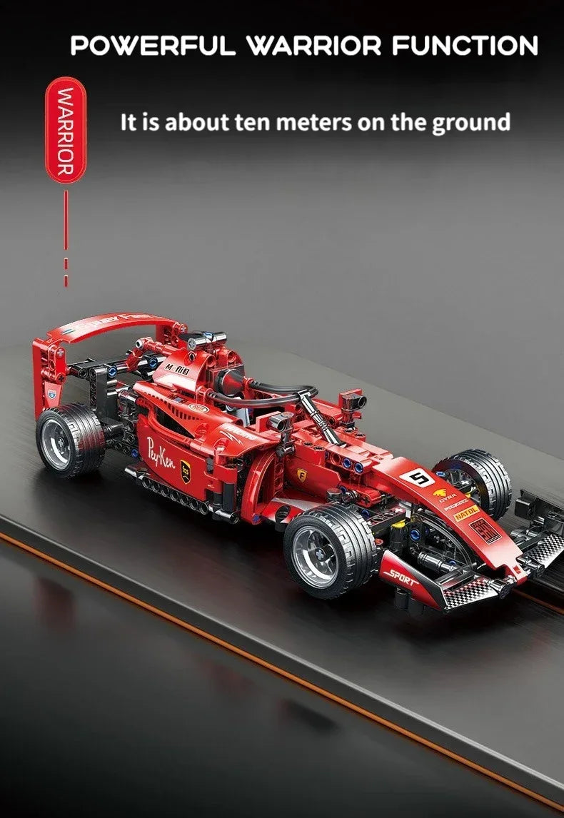 TOYLINX Red F1 RC Race Car Building Set - ShopHub