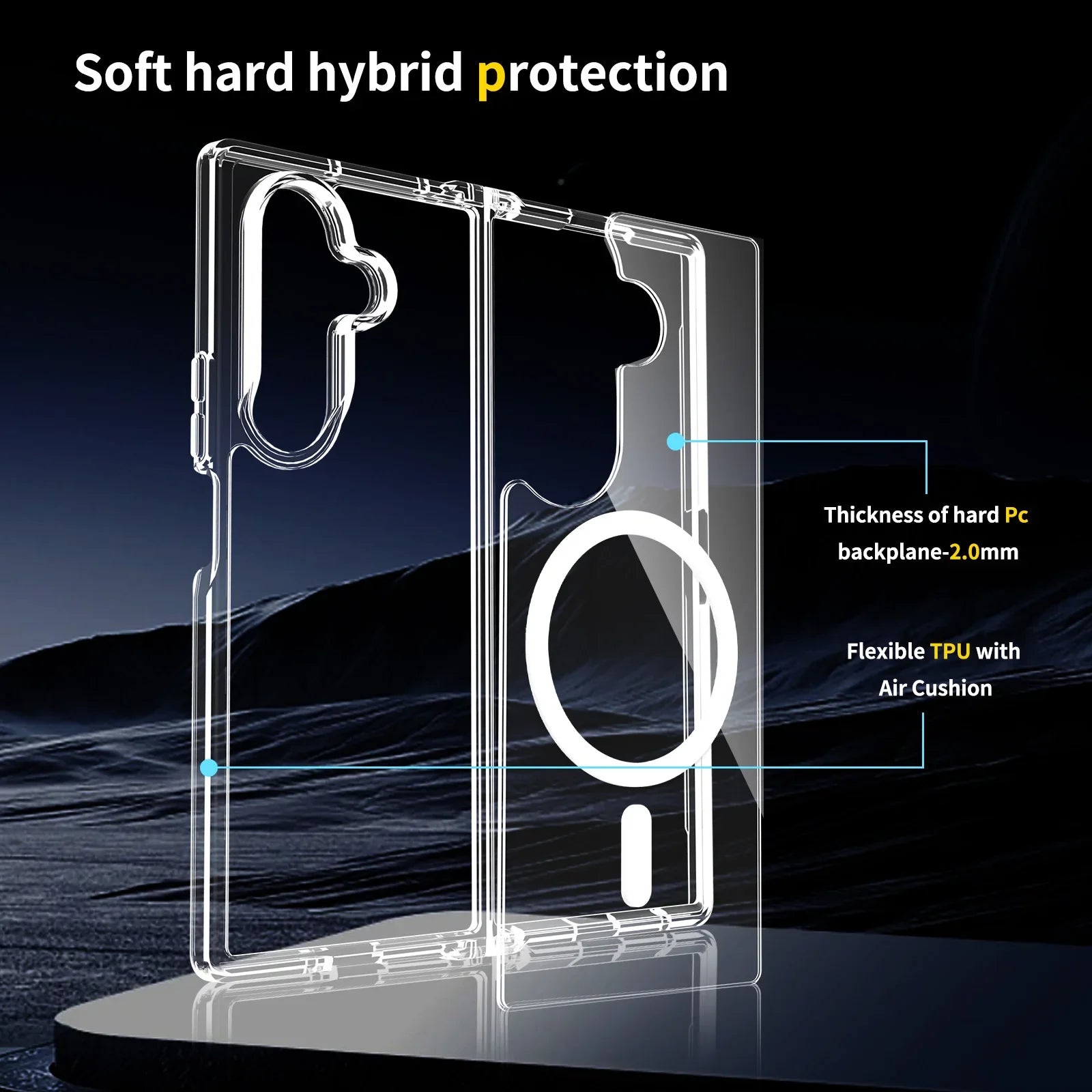 Transparent Phone Case for the Samsung Galaxy Z Fold7 Habicare