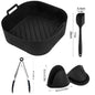 Premium 23cm Silicone Air Fryer Basket Liner for Ninja 180,Cosori 5.5L/6L/6.1L, Phi Series 2000 6.2L Na230