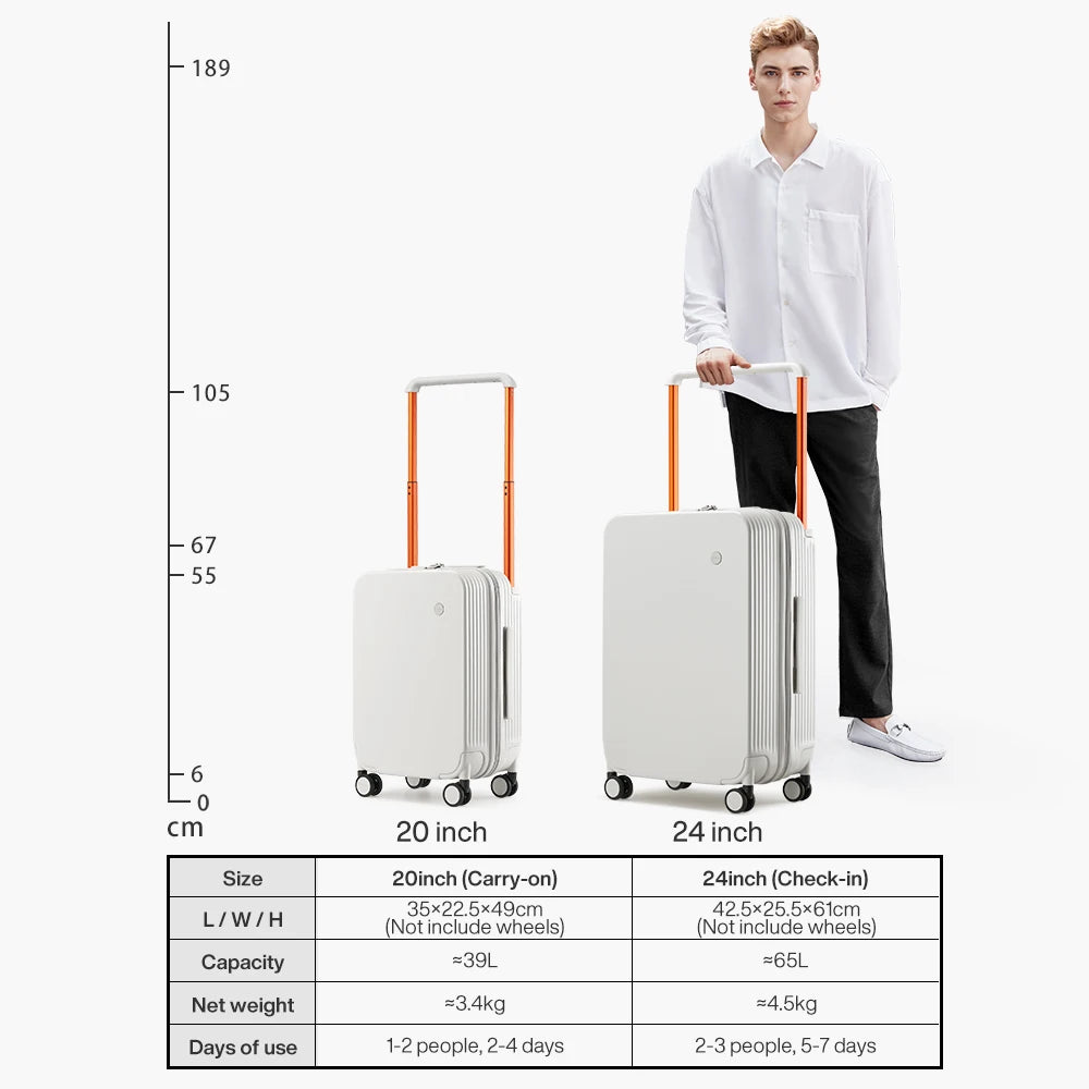 Mixi Wide Handle Travel Trolley Case