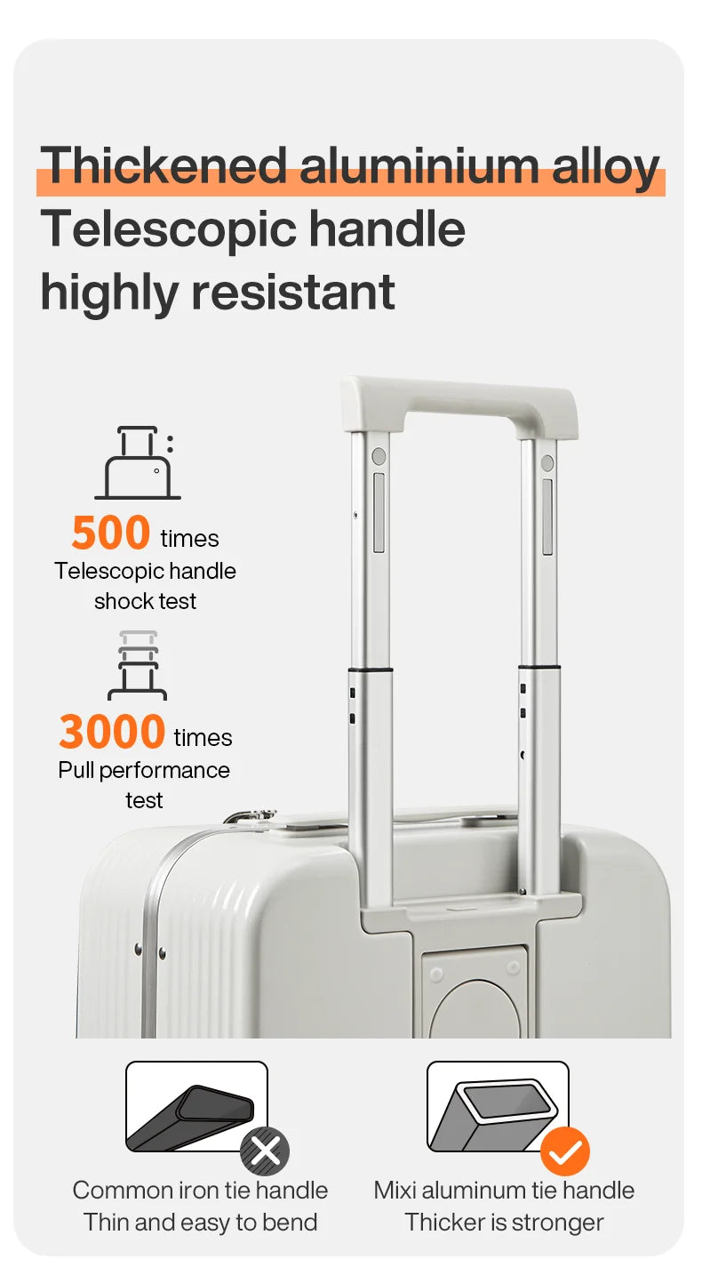 Mixi Aluminum Frame Rolling Luggage